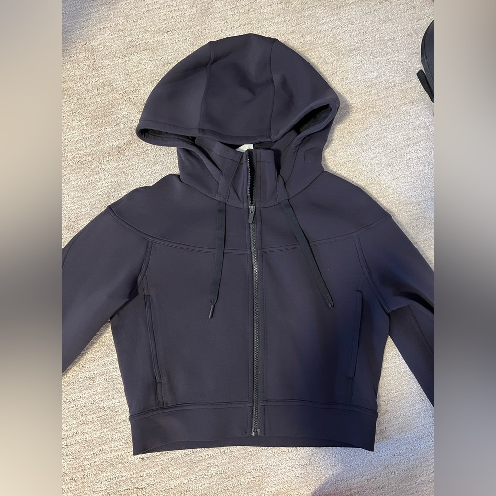 Lululemon Black Hooded Zip-Up Jacket Size 2